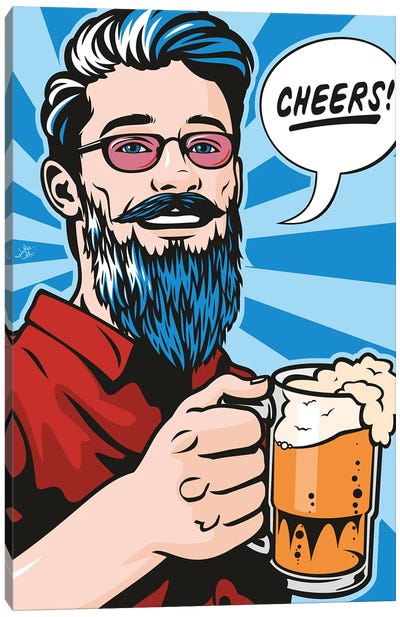 Cheers! Canvas Art Print - Beer Art