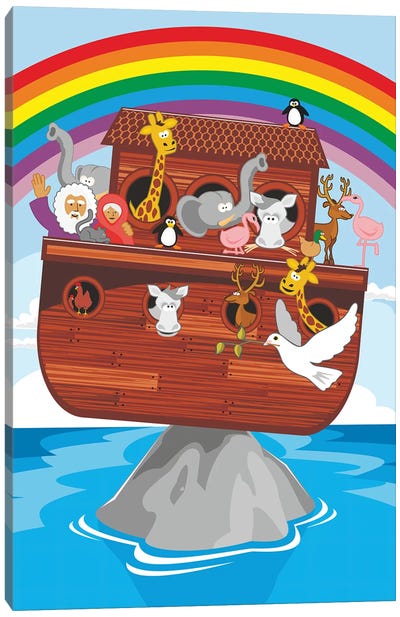 Noah's Ark Canvas Art Print - James Lee