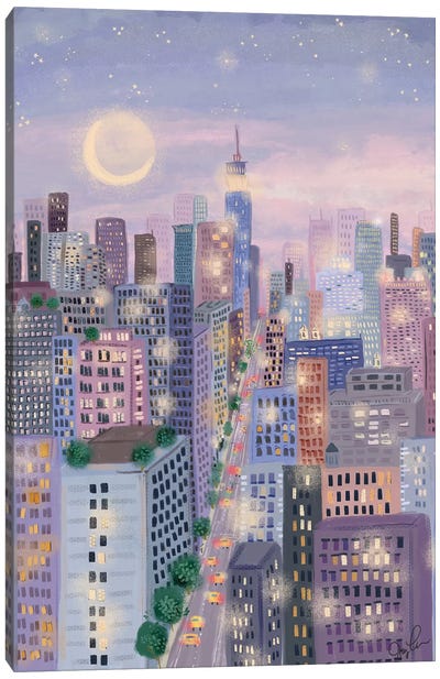 Cityscape I Canvas Art Print - Bohemian Décor