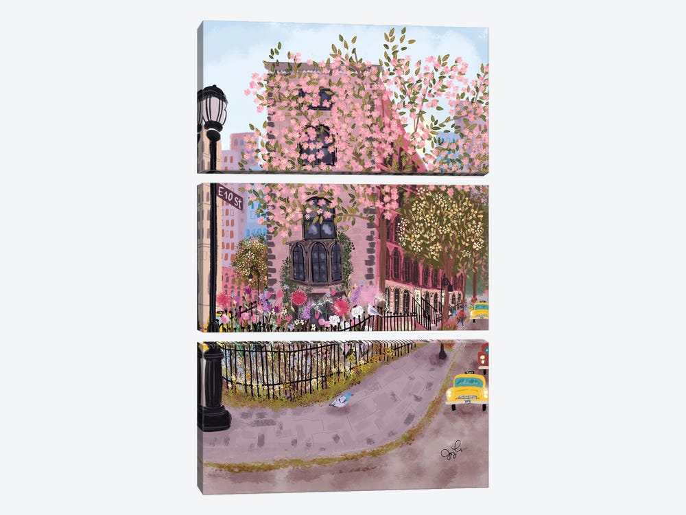 East Village by Joy Laforme 3-piece Canvas Wall Art