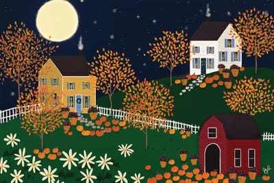 Folk Art Fusion VI by Joy Laforme canvas print