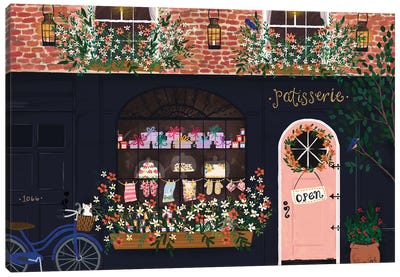 Patisserie Shopfront Canvas Art Print - Door Art
