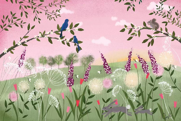 Spring Sunset by Joy Laforme wall art