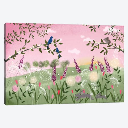 Spring Sunset Canvas Print #JLF40} by Joy Laforme Canvas Art