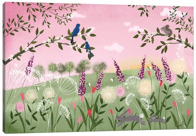 Spring Sunset Canvas Art Print - Joy Laforme