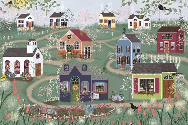 Sunday Shops by Joy Laforme wall art