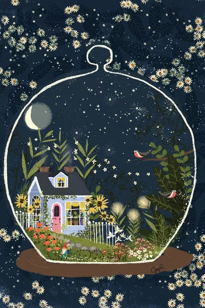 Folk Art: Terrarium II by Joy Laforme