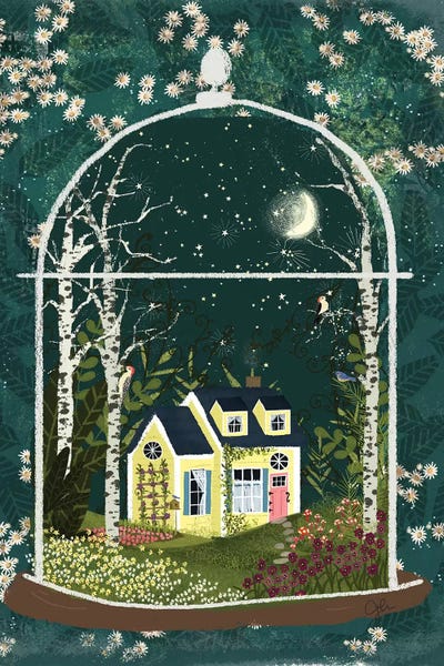 Cozy Cottage: Terrarium III by Joy Laforme
