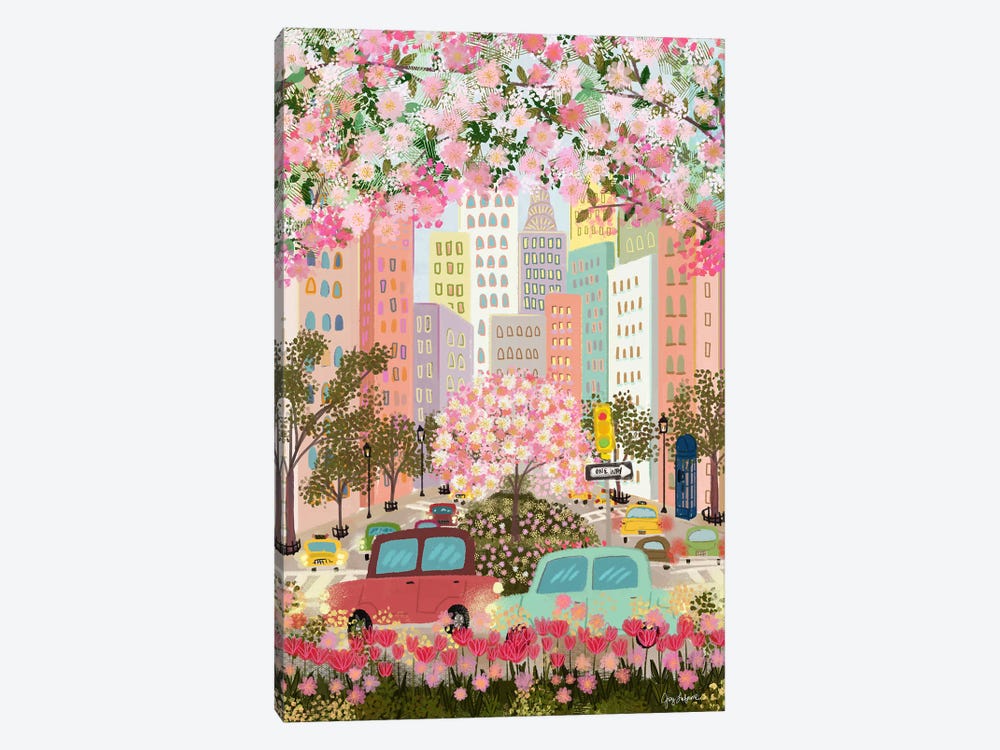 Hazy Pink Day by Joy Laforme 1-piece Canvas Print