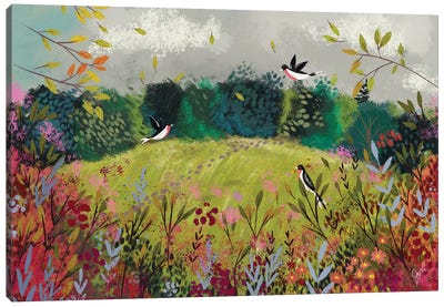 Autumn Days I Canvas Art Print - Folk Art