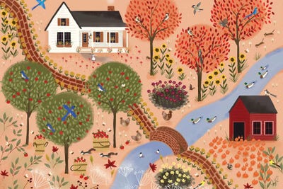 Autumn Gardens by Joy Laforme canvas print