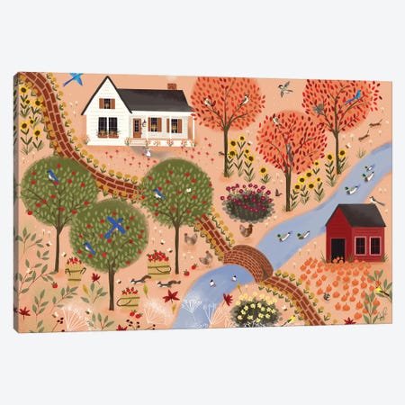 Autumn Gardens Canvas Print #JLF8} by Joy Laforme Canvas Print