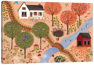 Autumn Gardens Canvas Art Print - Joy Laforme