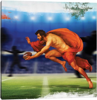 The Player Canvas Art Print - Football Art