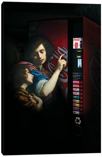 Vending Machine Canvas Art Print - José Luis Guerrero