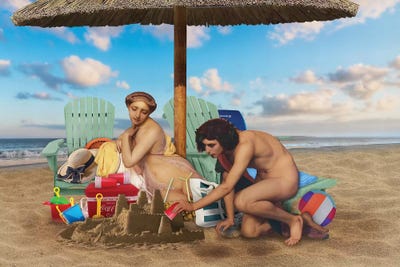 Sandcastle by José Luis Guerrero art print