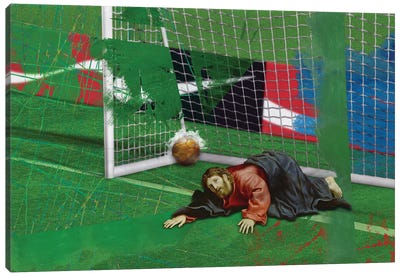Gooooal Canvas Art Print - Soccer Art