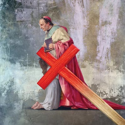 Pederasty (In The Name Of God) by José Luis Guerrero art print