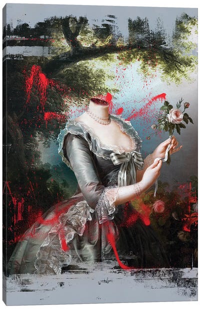 Portrait Of Marie Antoinette 1794 Canvas Art Print - Marie Antoinette