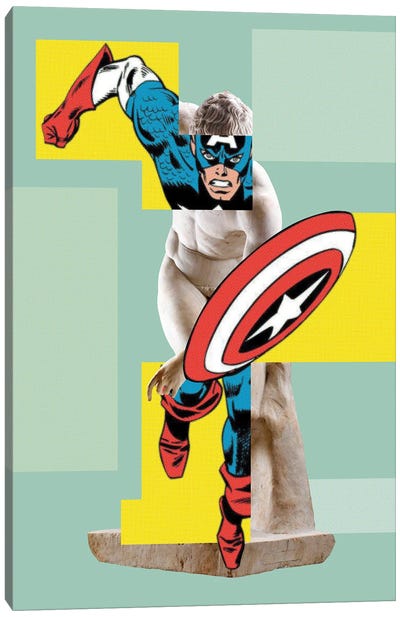 Discobolo II Canvas Art Print - Captain America
