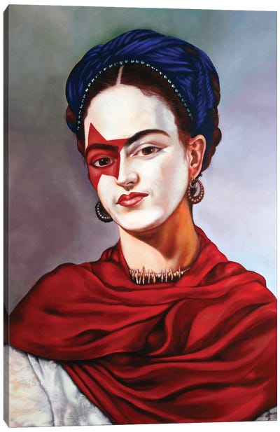 Frida Star Canvas Art Print - Kiss