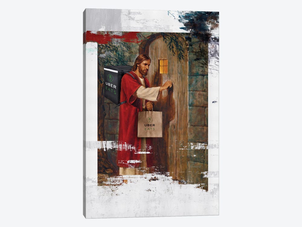 Jesus At The Door by José Luis Guerrero 1-piece Canvas Wall Art