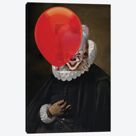 Red Balloon Canvas Print #JLG167} by José Luis Guerrero Canvas Print