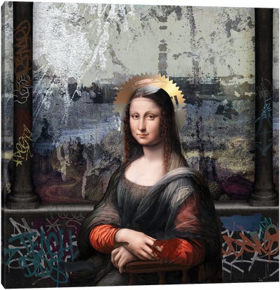 Gioconda Canvas Art Print - Mona Lisa Reimagined