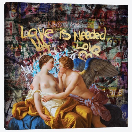 Love Is Needed Canvas Print #JLG37} by José Luis Guerrero Art Print