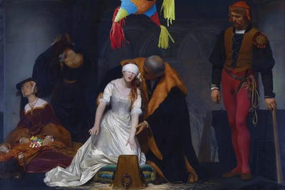 Mexican Piñata by José Luis Guerrero framed canvas print