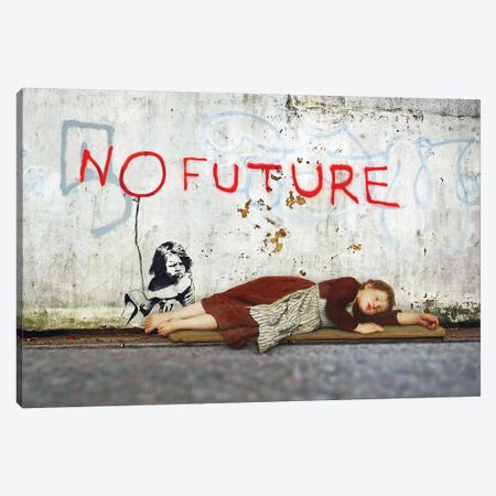 No Future Canvas Print #JLG45} by José Luis Guerrero Canvas Wall Art