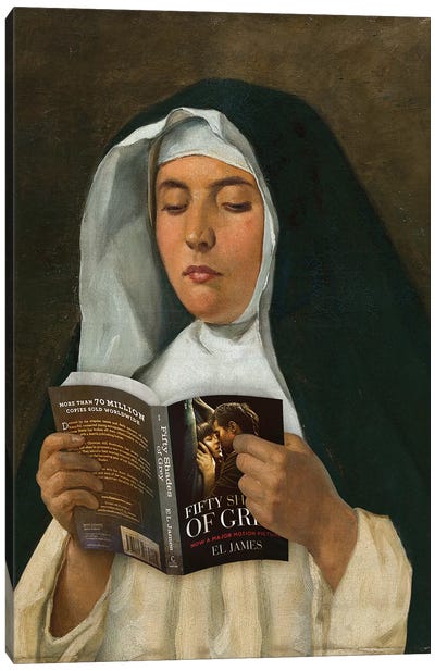 Religious Reading Canvas Art Print - Reading Art