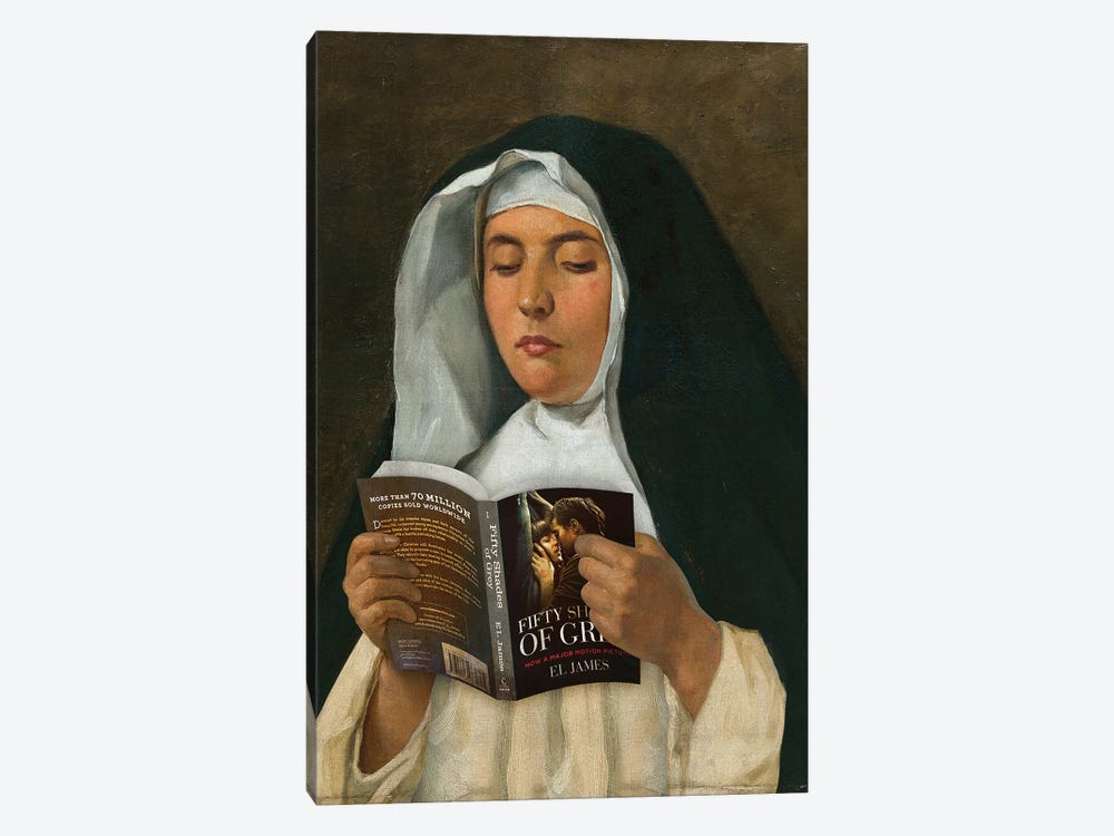 Religious Reading by José Luis Guerrero 1-piece Canvas Art Print