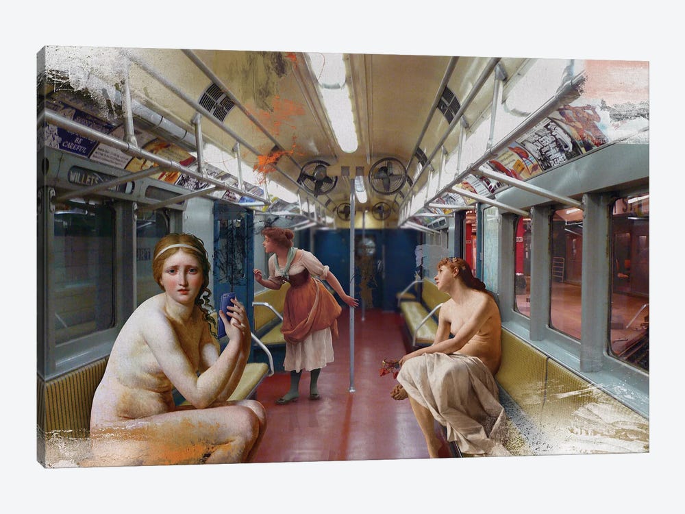 Subway by José Luis Guerrero 1-piece Canvas Art Print