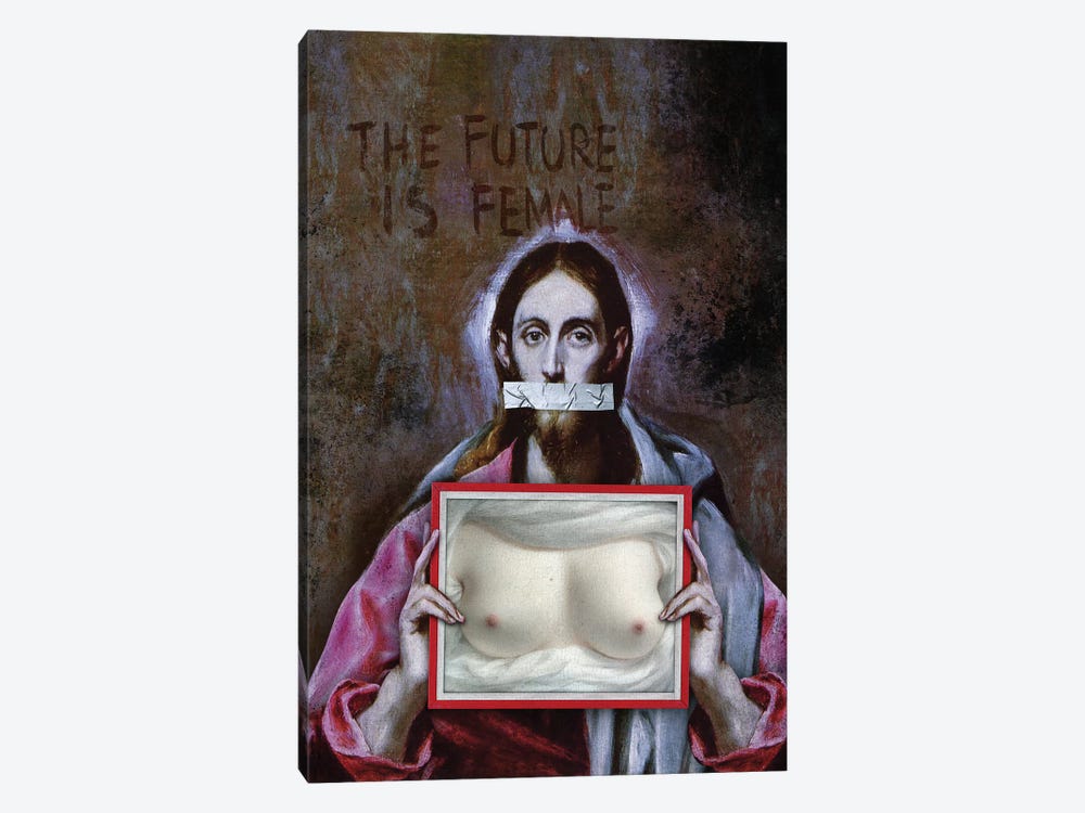 The Future Is Female by José Luis Guerrero 1-piece Canvas Artwork