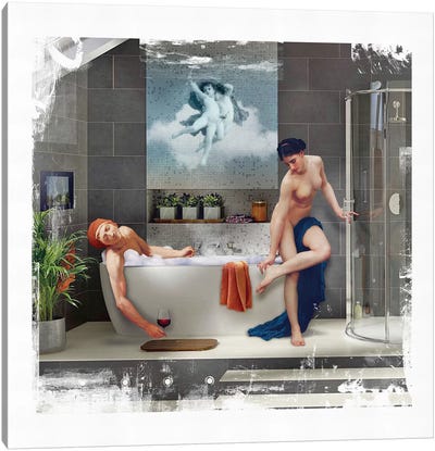 Bathtime  Canvas Art Print - José Luis Guerrero