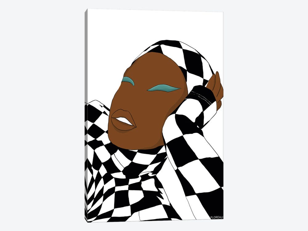 Checkered Lounge by Jonelle James 1-piece Canvas Art Print