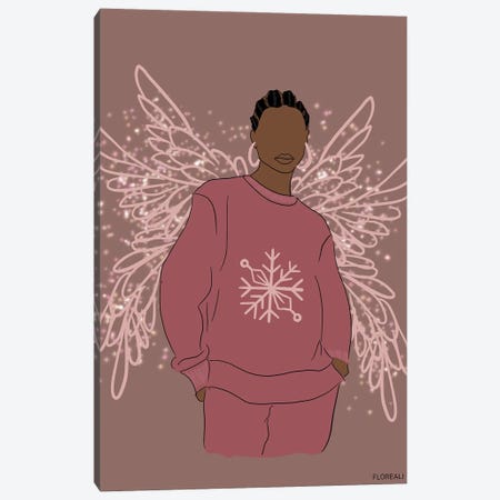 Pink Angel Canvas Print #JLJ36} by Jonelle James Canvas Art