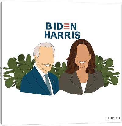 Biden Harris Canvas Art Print - Joe Biden