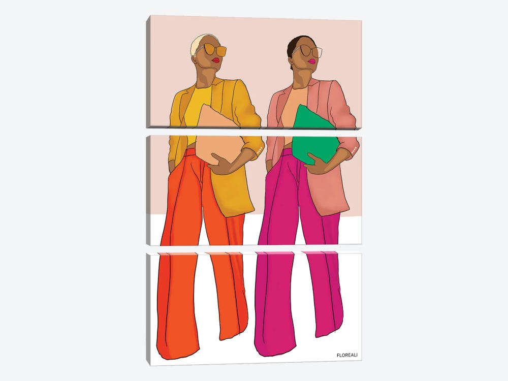 Sister Sister by Jonelle James 3-piece Canvas Wall Art