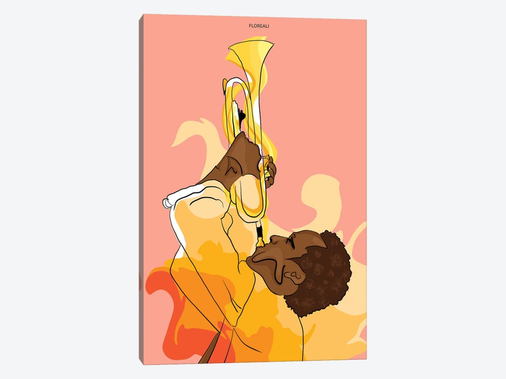 Fire Trumpet by Jonelle James 1-piece Art Print