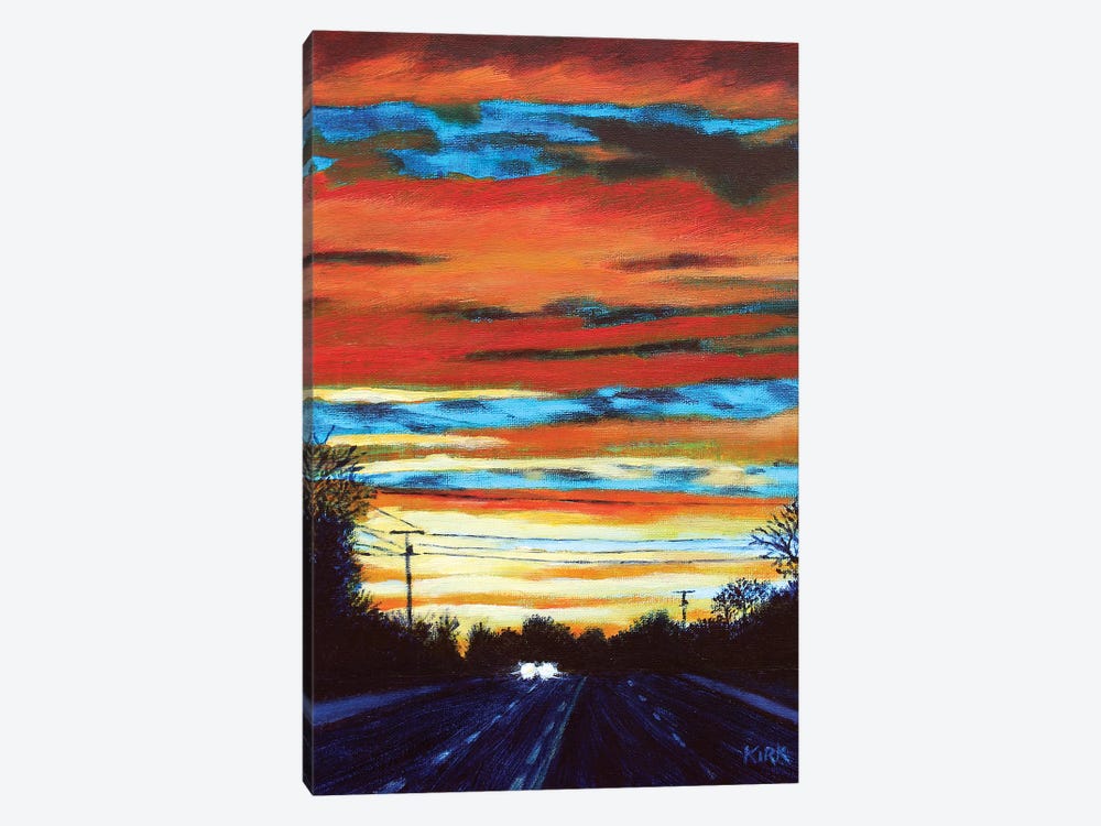 Sunset Drive by Jerry Lee Kirk 1-piece Art Print