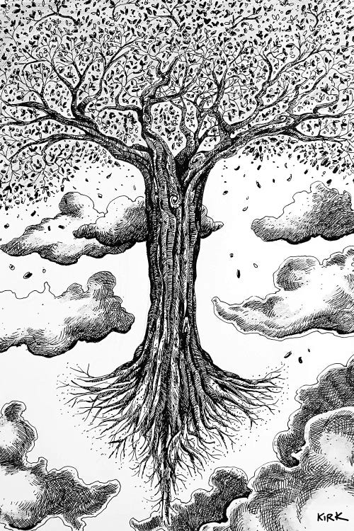 The Sacred Tree by Jerry Lee Kirk wall art