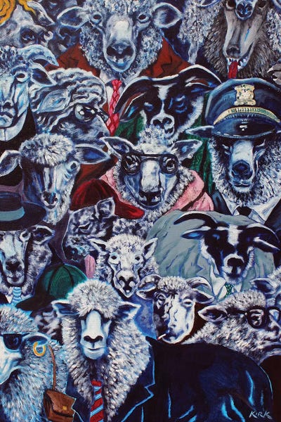 Sheep by Jerry Lee Kirk canvas print