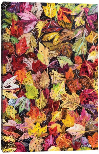 Fallen Autumn Canvas Art Print - Jerry Lee Kirk