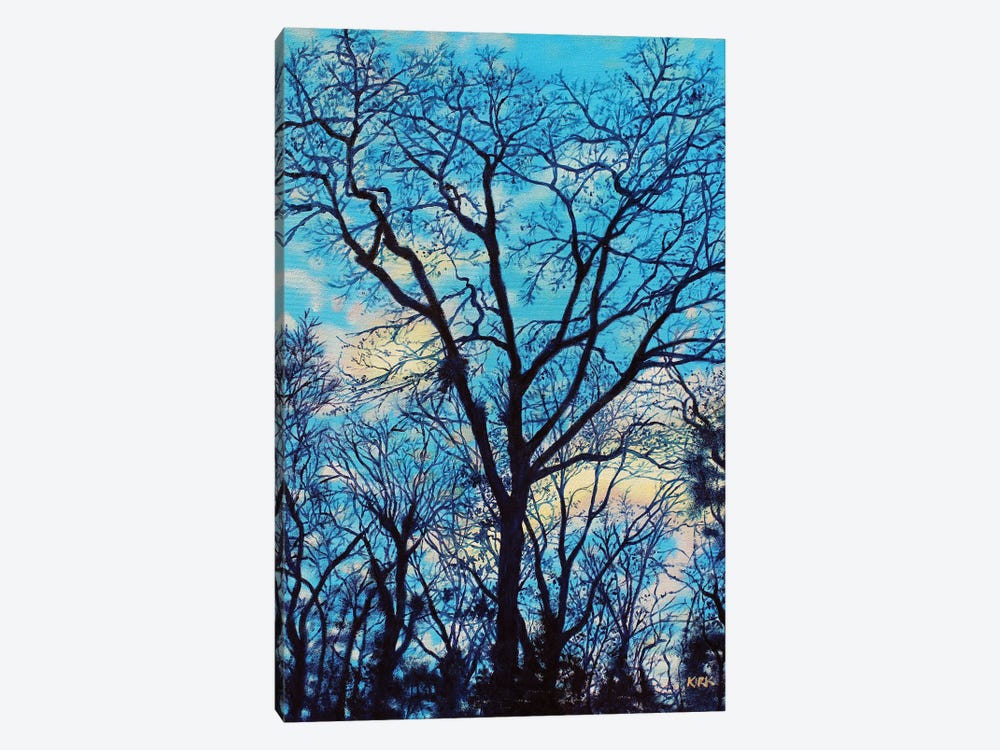 Twilight Trees by Jerry Lee Kirk 1-piece Canvas Print