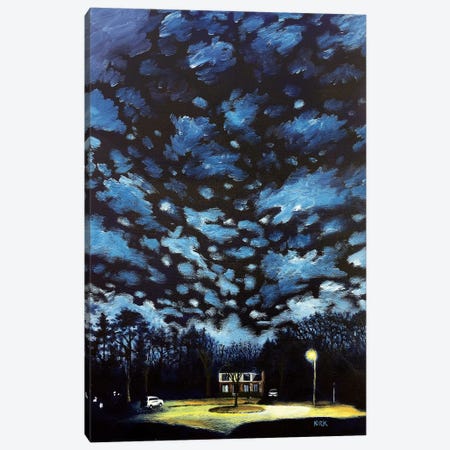 Night Falls on Suburbia Canvas Print #JLK119} by Jerry Lee Kirk Canvas Print
