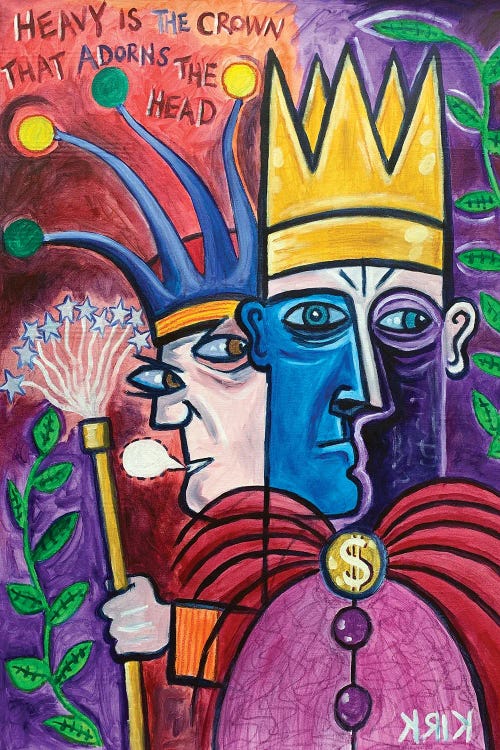 A King And His Jester by Jerry Lee Kirk wall art