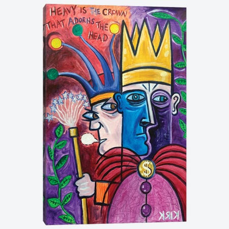 A King And His Jester Canvas Print #JLK121} by Jerry Lee Kirk Canvas Art