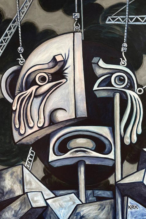 Deconstruction Of Grief by Jerry Lee Kirk wall art